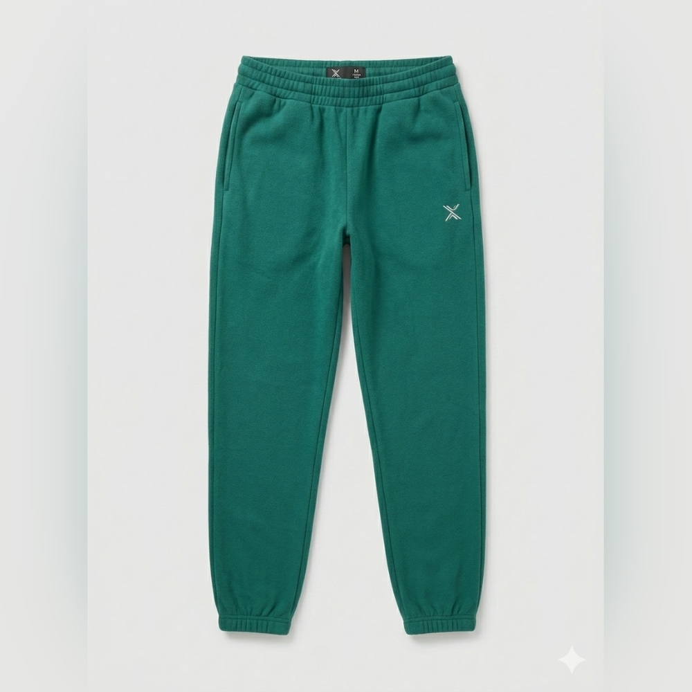 XERSION Emerald Green Fleece Jogger Sweatpants QuickDri Athletic Lounge Pants